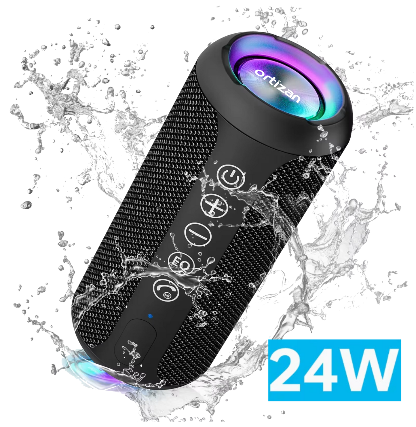 Enceinte Bluetooth portable Ortizan | Enceinte sans fil puissante |