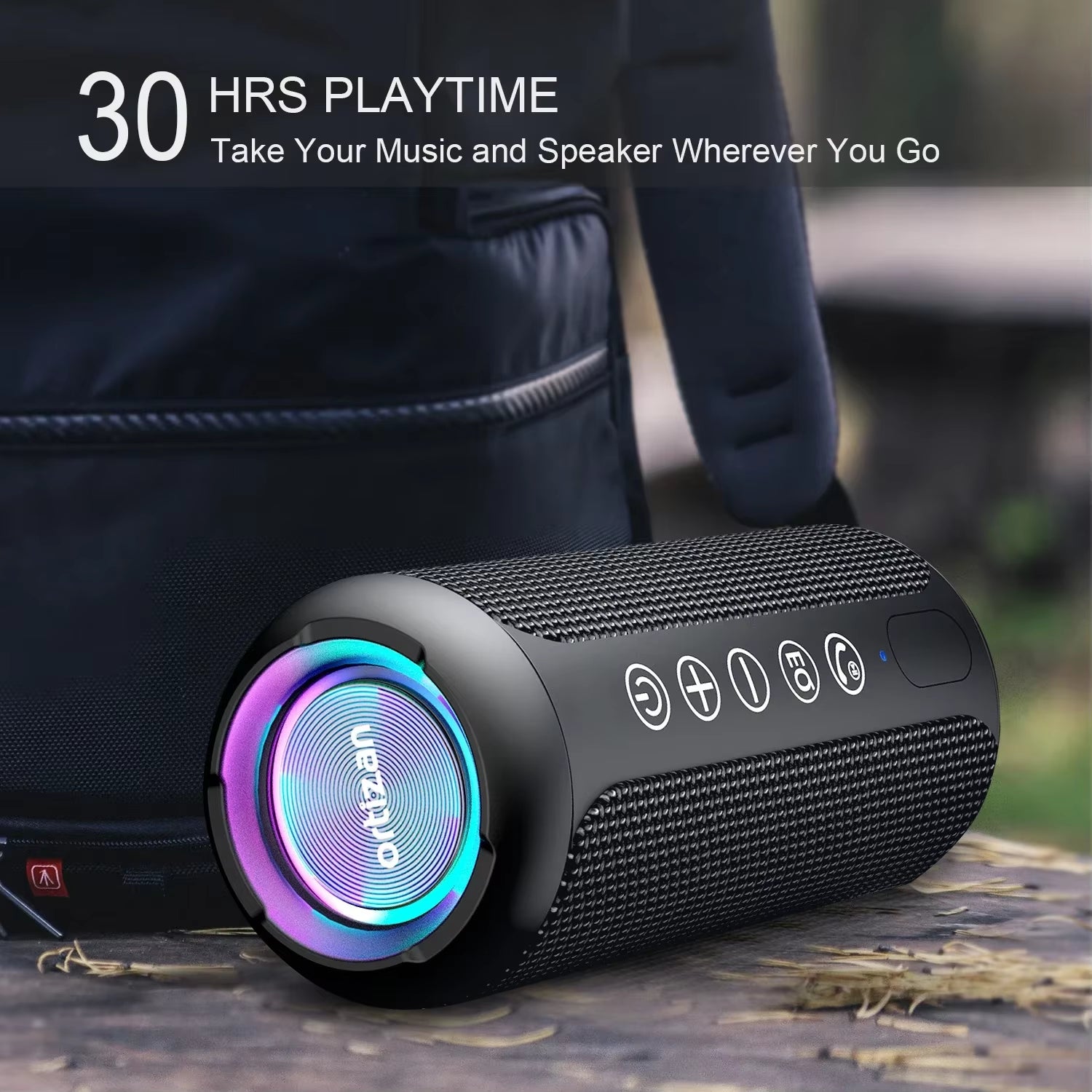 24W Portable Bluetooth Speaker Stereo Sound IPX7 Waterproof Wireless Bluetooth 5.3 Excellent Bass Performace TF Speaker