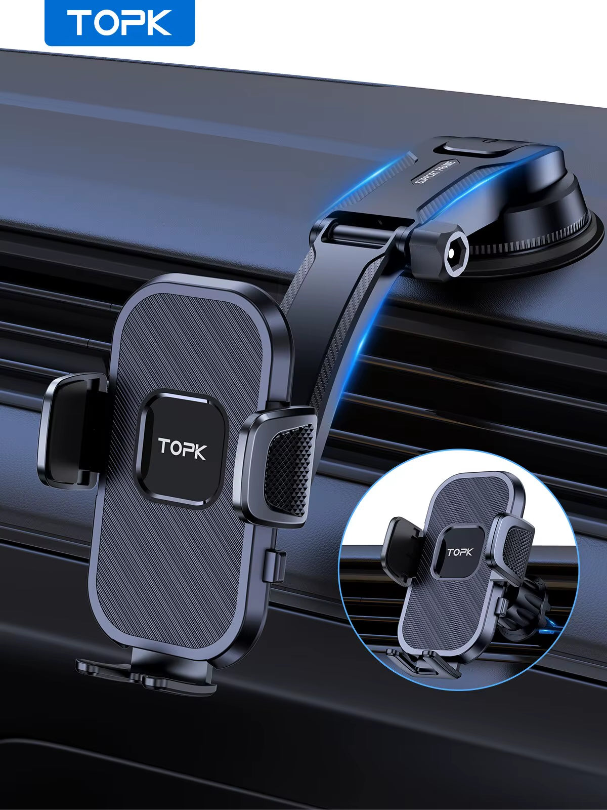 Car Phone Holder Gravity Stand for Iphone Xiaomi Samsung Car Mobile Support for Dashboard Windshield Air Vent Phone Mount