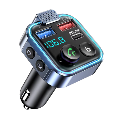 Bluetooth Transmitter for Car | Wireless Bluetooth 5.0 FM Transmitter |