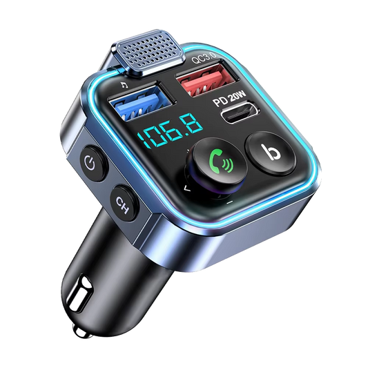 Bluetooth Transmitter for Car | Wireless Bluetooth 5.0 FM Transmitter |