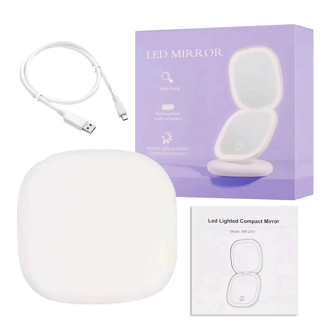 LED Pocket Mirror | Ideal for Makeup |